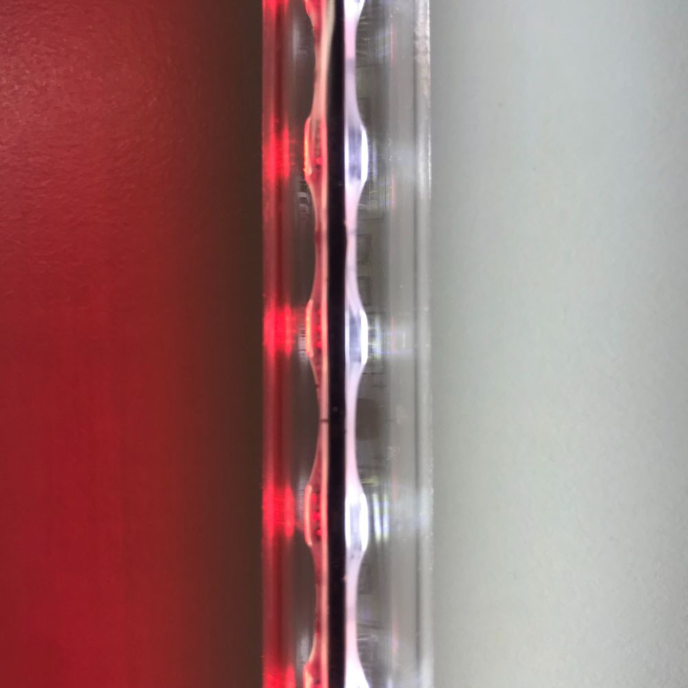 LED Poly Whip - Red/White
