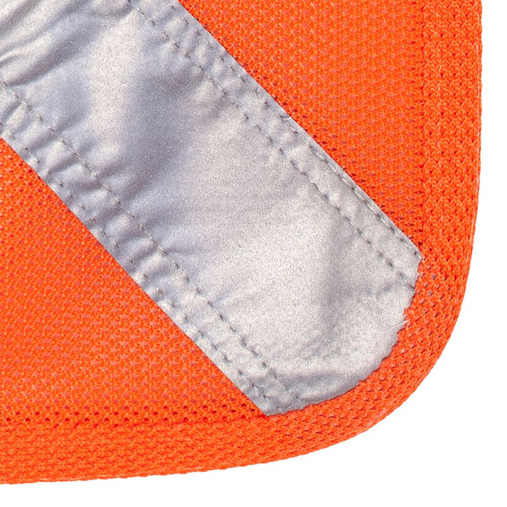 Orange Reflective X Mesh Safety Flag with 4 Cable Ties Vehicle Safety Flags Europe